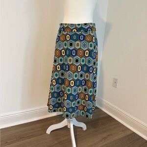 Colorful Geometric A-Line Skirt